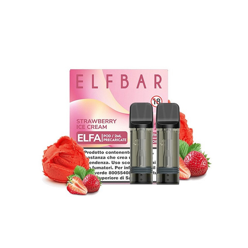 Elfbar Elfa 2 Pod monouso Strawberry Ice Cream 2 ml