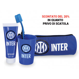 Set Squadra Inter con 1 dentifricio 75ml, 1 spazzolino, 1 bicchiere e 1 astuccio SENZA CONFEZIONE