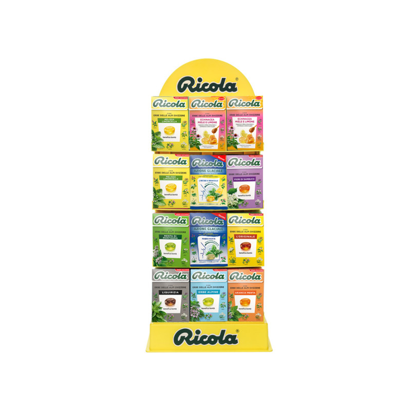 Espositore Ricola da 60 pz assortimento 3