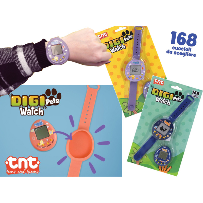 Gioco TnT Digi Pets Watch Braccialetto cuccioli digitali diplay 8 pz ass.