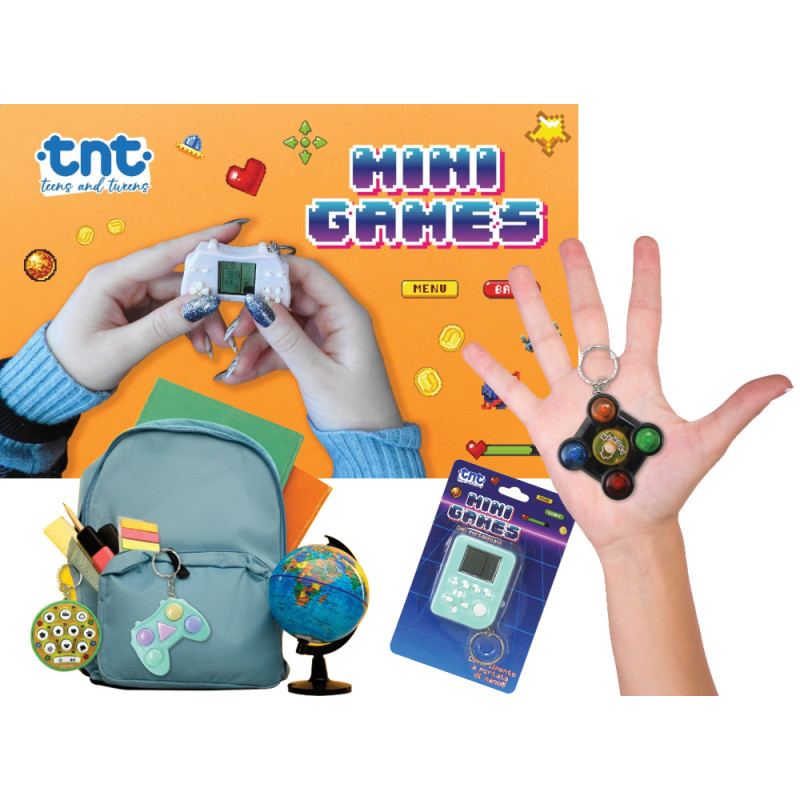 Gioco TnT Mini Arcade videogames tascabili diplay 12 pz ass.