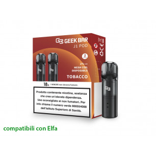 Geek Bar J1 2 Pod monouso Tobacco 2 ml