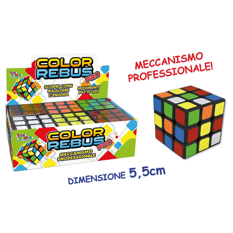 Cubo color rebus pro cm. 5,5 display 6 pz