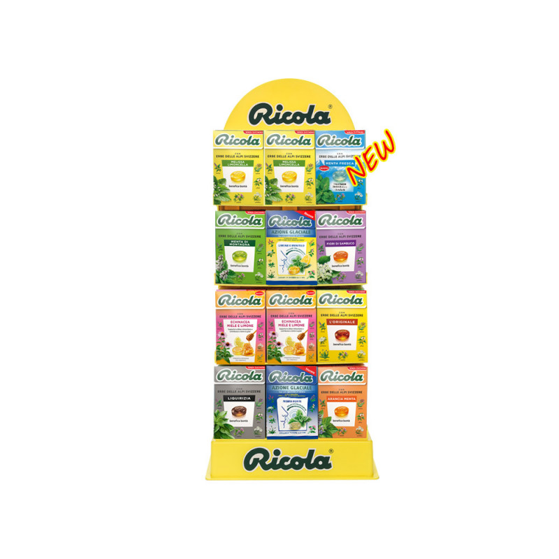 Espositore Ricola da 60 pz assortimento 4