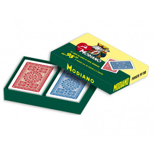 Carte da gioco Modiano Ramino 98 2 mazzi 54 carte