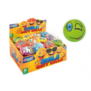 Palline morbide Smile cm. 6 display 24 pz