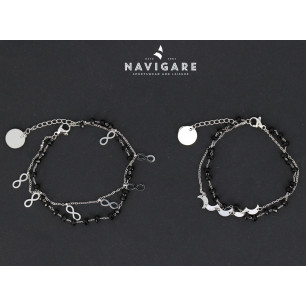 Bracciale Navigare donna doppia catenella mod A