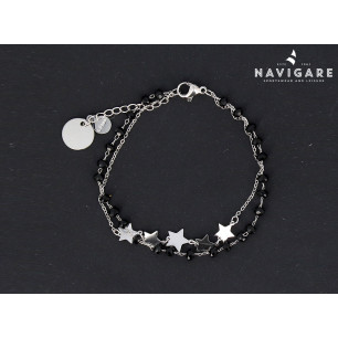 Bracciale Navigare donna doppia catenella mod C