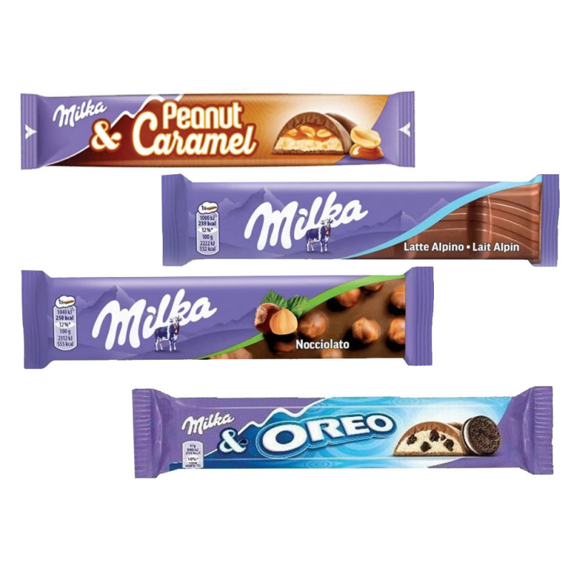 OMAGGIO 8 Barrette Milka assortite SCADENZA 18 APRILE 2025