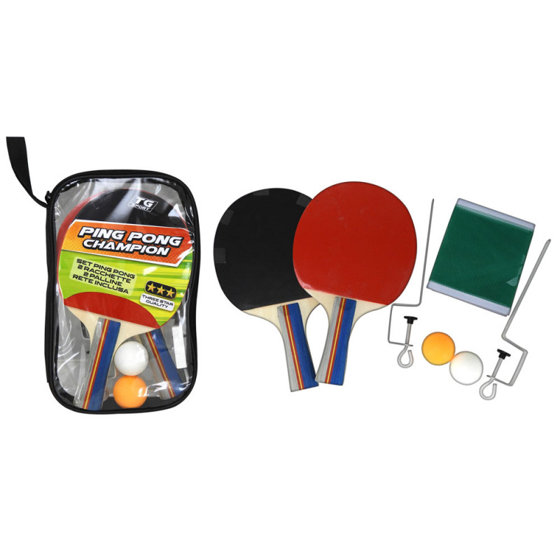 Set ping pong con rete e palline