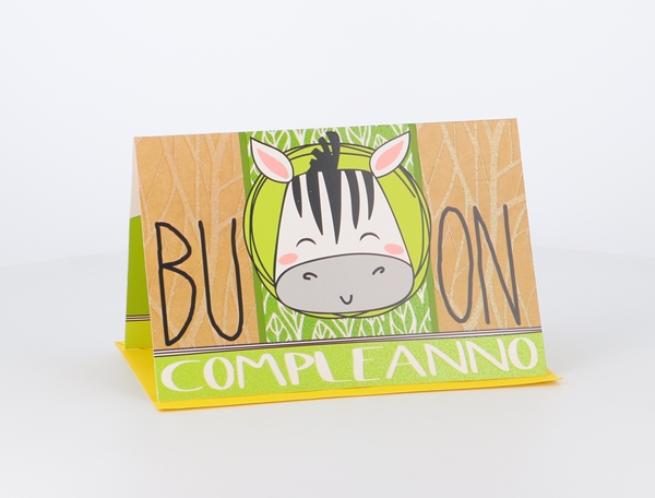 Biglietti Compleanno animaletti portasoldi con glitter