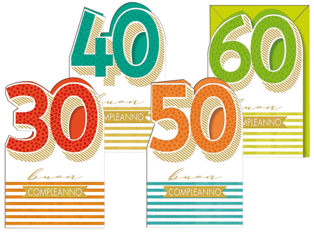 50 BIGLIETTINI 60° COMPLEANNO