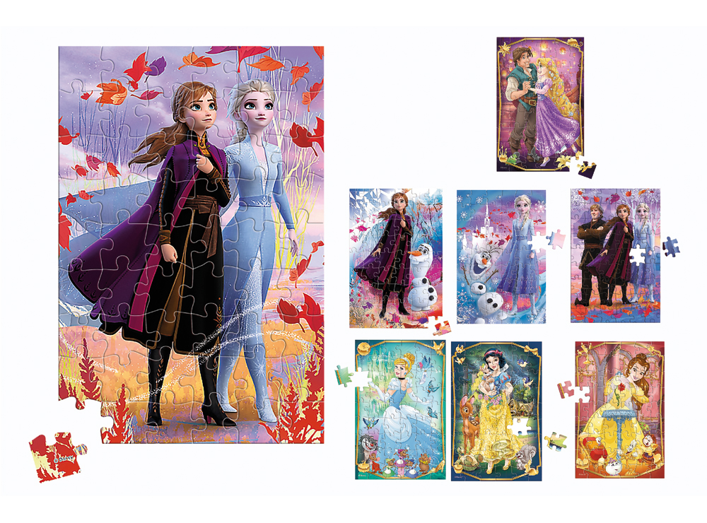 Puzzle Trefl 54 tessere Principesse Disney display 40 pz